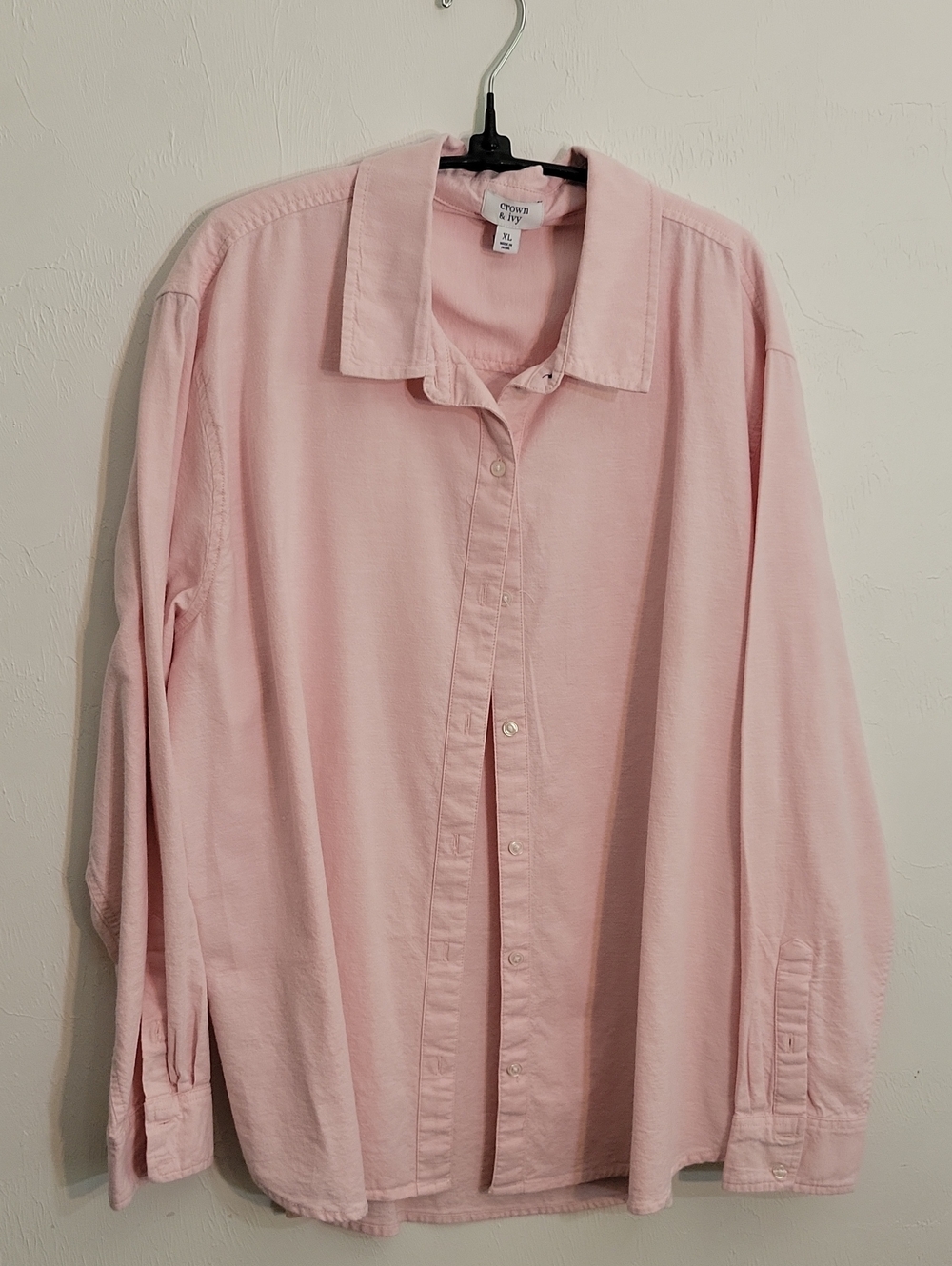 Light Pink Womens Button Up Crown And Ivy Shirt